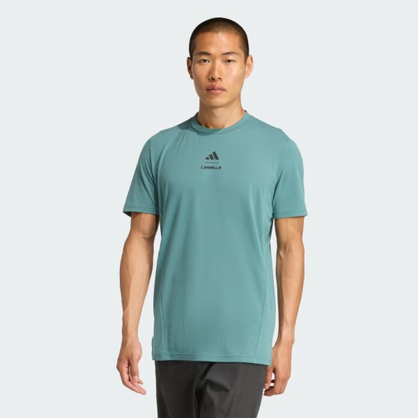 グリーン Les Mills グラフィック 半袖Tシャツ