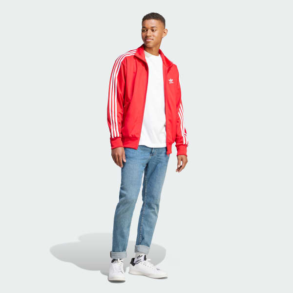 Adidas originals firebird red tracksuit top deals