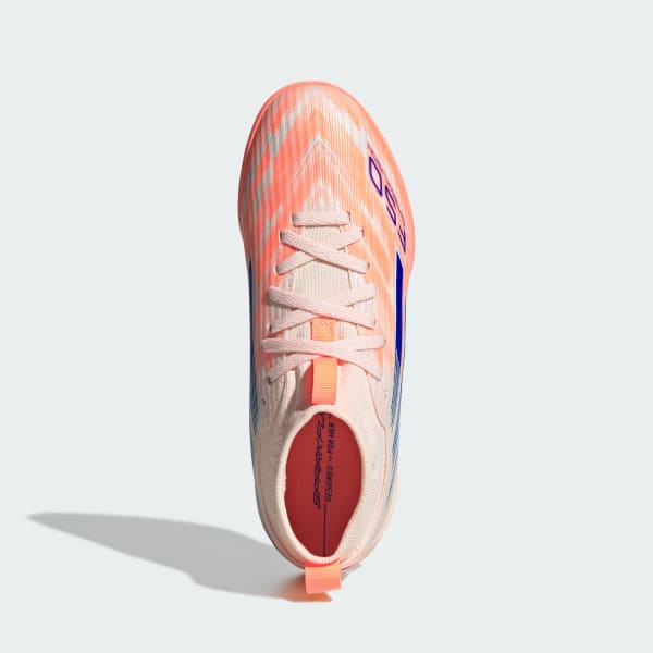 Naranja tacos de fútbol F50 Sparkfusion League para pasto artificial para niños