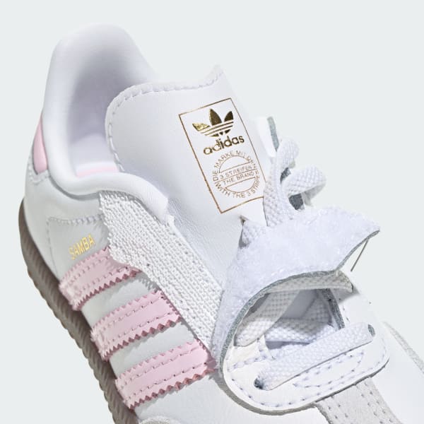 adidas SAMBA OG ホワイト 28cm adidas Samba OG Comfort Closure Elastic Lace Shoes Kids