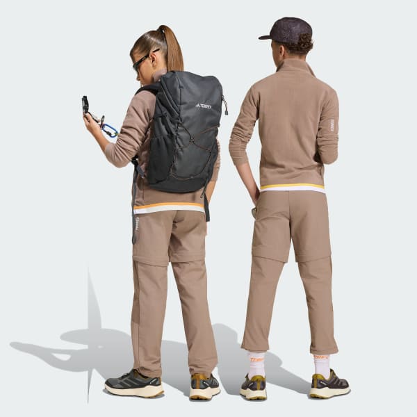 Marrone Pantaloni Terrex Multi CLIMA365 Zip-off per bambini e bambine