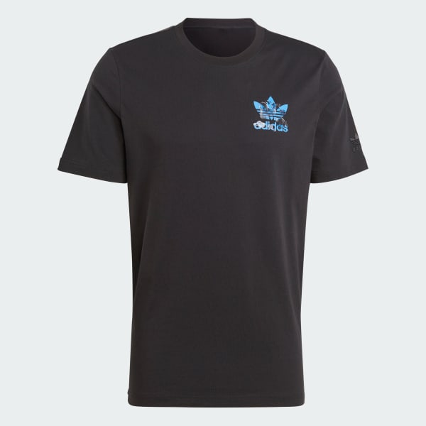 Negro Polo Estampada Liquid Trifolio