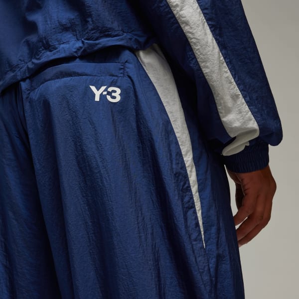 アディダス Y-3 3-STRIPES NYLON SHELL PANTS - ブルー