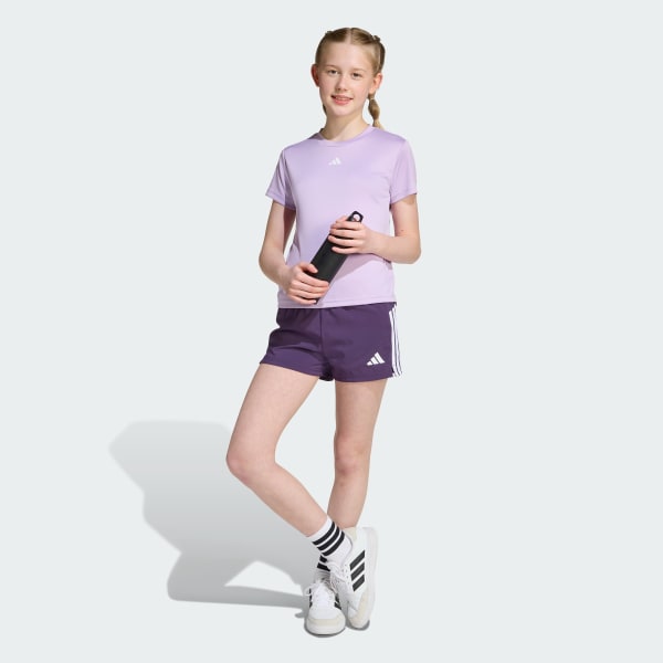Purple Train Essentials Regular Fit Logo Training Tee Kids
