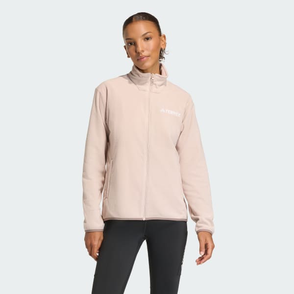 bruin Multi Essentials Fleece Jack met Lange Ritssluiting