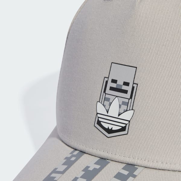 Gris Gorra adidas Originals x Minecraft para niños