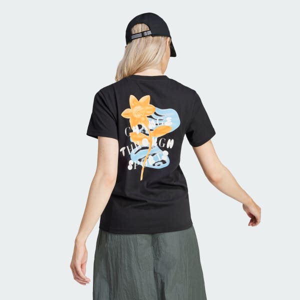 Black Flower Pack Graphic Tee