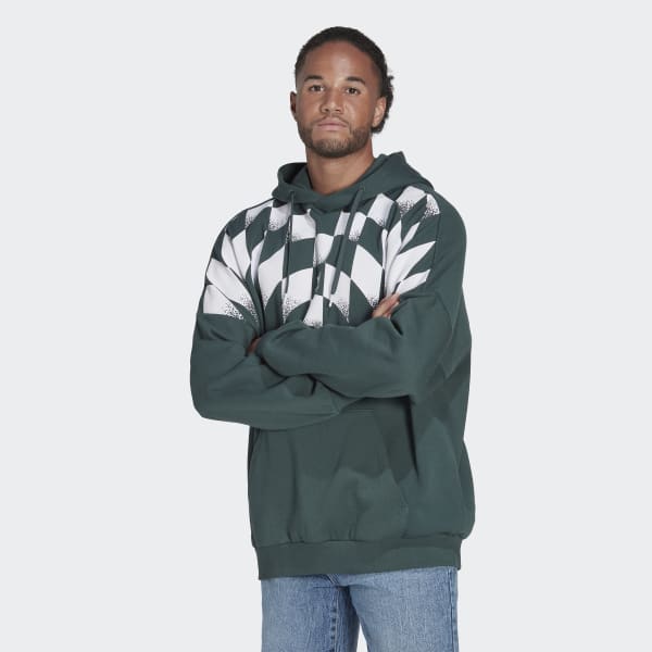 Groen adidas Rekive Graphic Hoodie ZR547