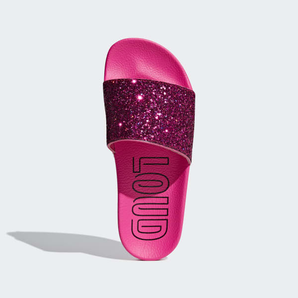 hot pink glitter adidas