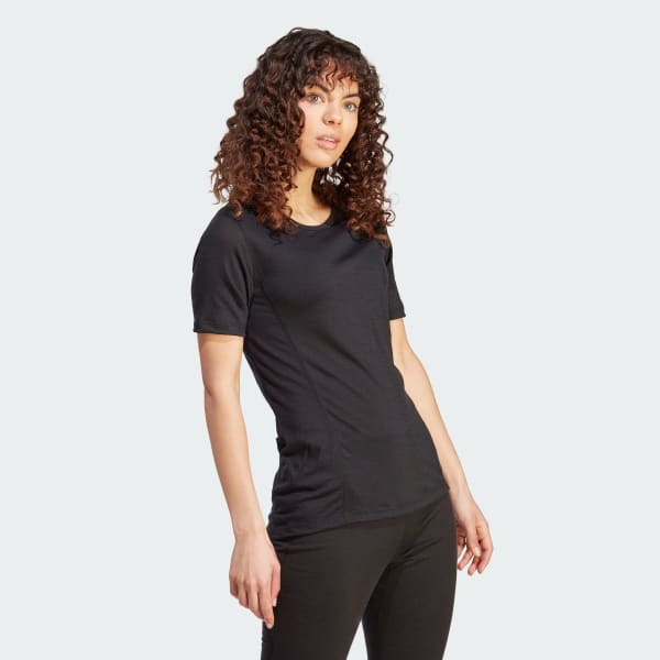 Svart XPERIOR MERINO 150 BASELAYER SHORT SLEEVE