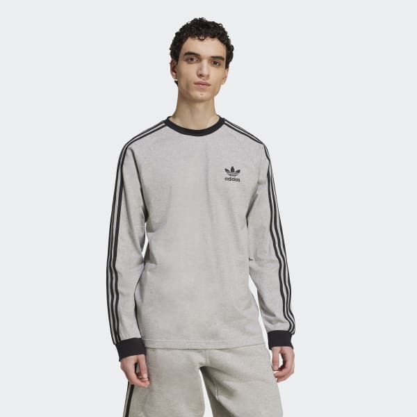 adidas Adicolor Classics 3-Stripes Long Sleeve Tee - Black