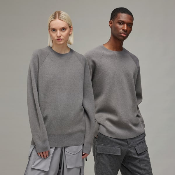 Sweat-shirt ras-du-cou maille logo Y-3 Gris adidas adidas France