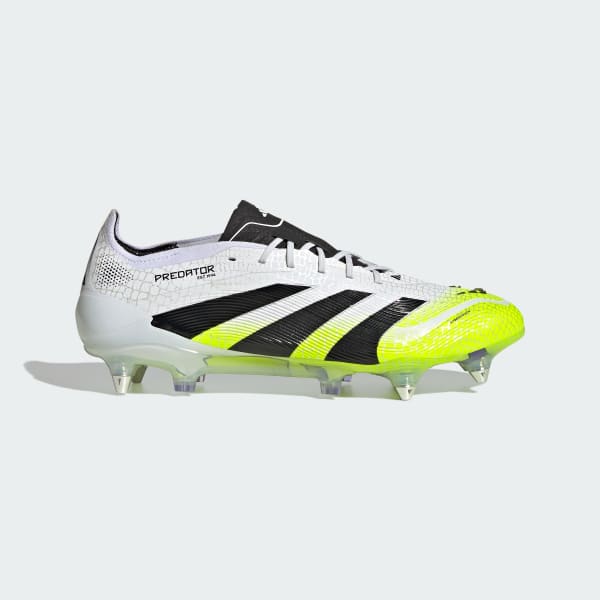 Vit Predator Elite Soft Ground fotbollsskor
