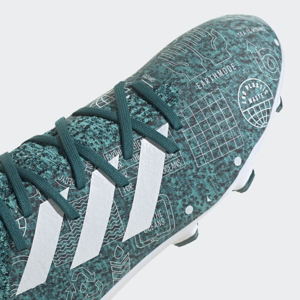 Turquoise Gamemode Knit Firm Ground Voetbalschoenen LUY20