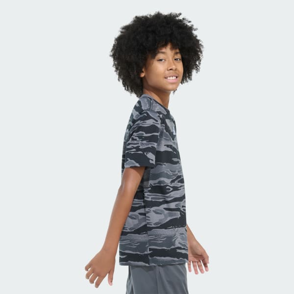 Adidas Short Sleeve Tiger Camo-Print Tee SHOP ONLINE