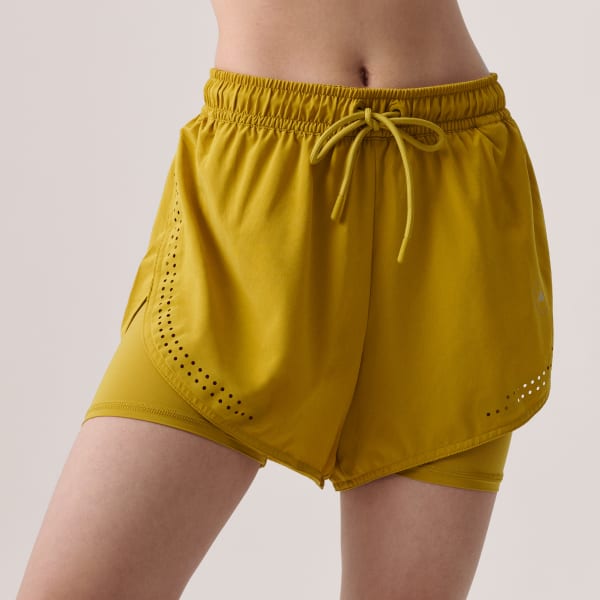 グリーン adidas by Stella McCartney TruePurpose 2-in-1 トレーニングショーツ