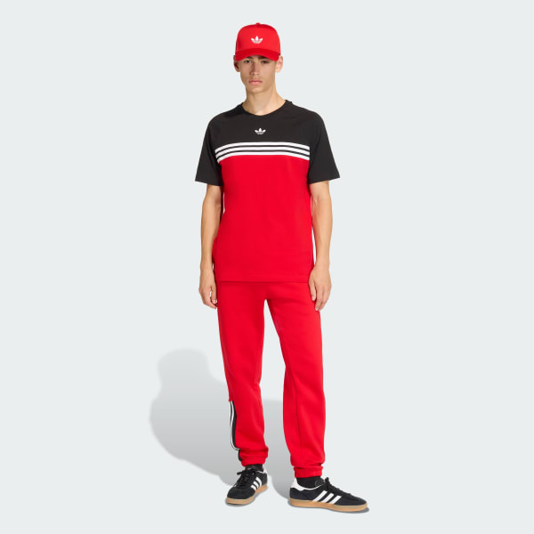 Kirmizi CHEST STRIPES TİŞÖRT