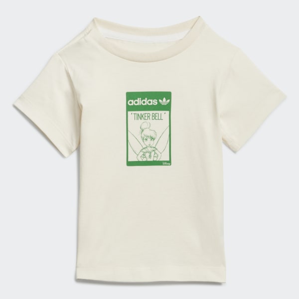 Blanco Polera Disney Tinkerbell Algodón Orgánico