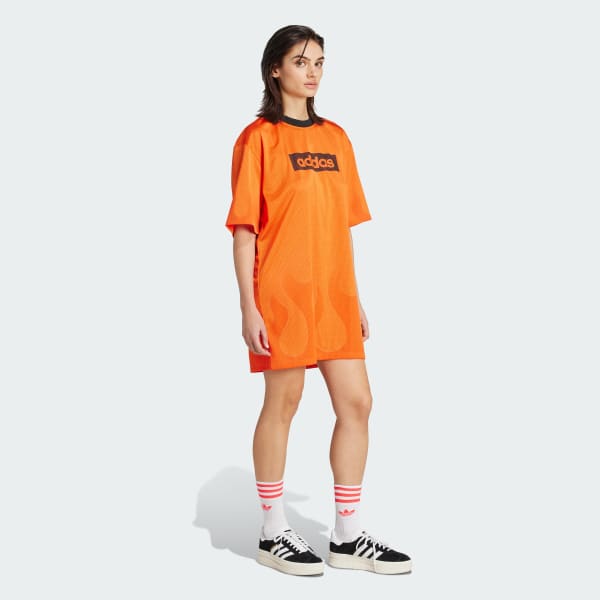 Laranja Vestido Hockey Flames