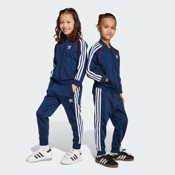 Blauw Adicolor SST Trainingspak Kids