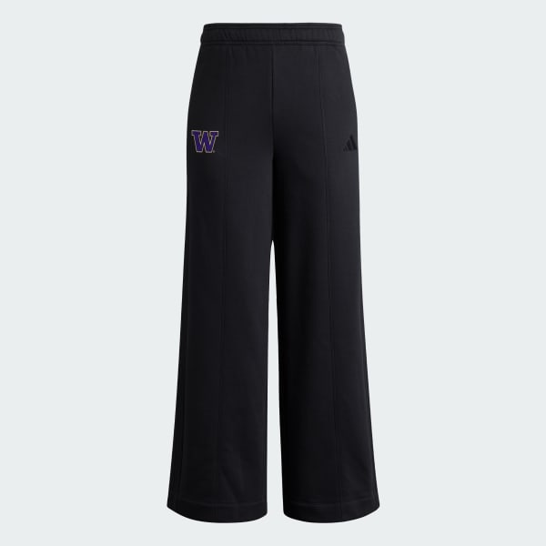 Washington Huskies Women's Exclusive 3-Stripes Fleece Wide Leg Pant