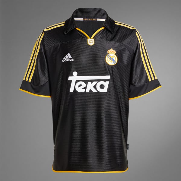 Adidas Blusa Do Real Madrid Preta Camisa Retrô Real Madrid 11/12