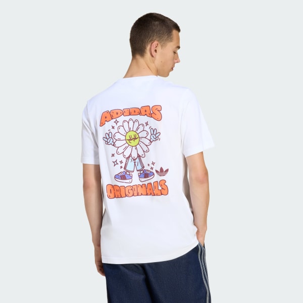 สีขาว เสื้อยืด SMILEY DAISY