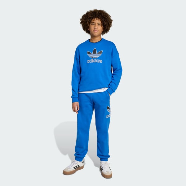 Bleu Sweat-shirt ras-du-cou Trèfle Enfants