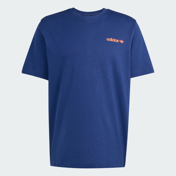 Blauw Calm Coffee Bear Graphic T-shirt