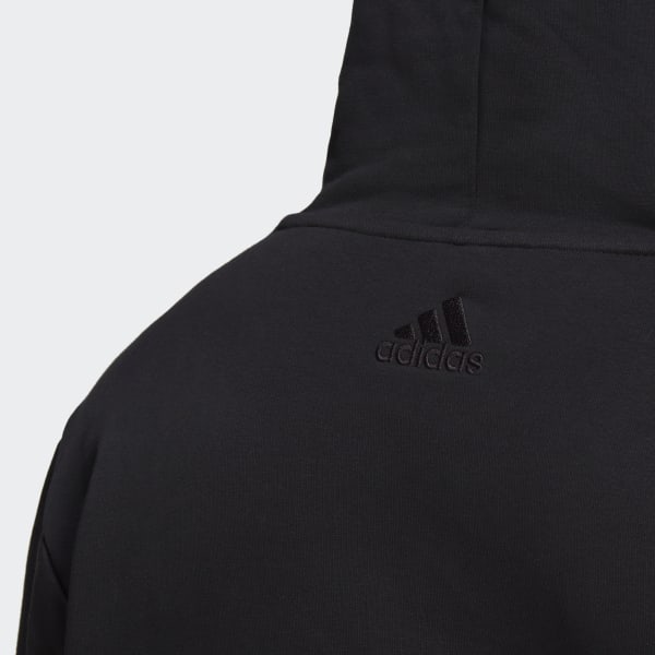Svart Essentials Giant Logo Fleece Hettegenser IS109