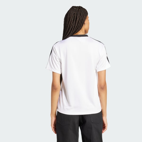 Blanco Camiseta Adicolor Football Jacquard