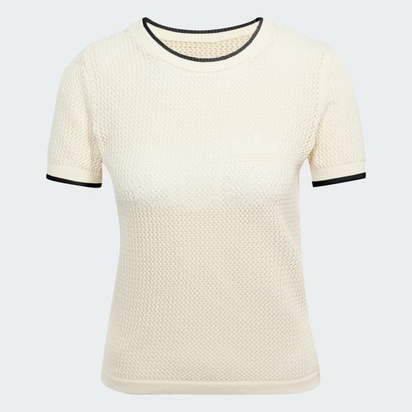 adidas プレミアム　クロシェ　カリ半袖シャツ　Vネックケーブルニットセット T_JD1076_db25_model.tiff.jpg