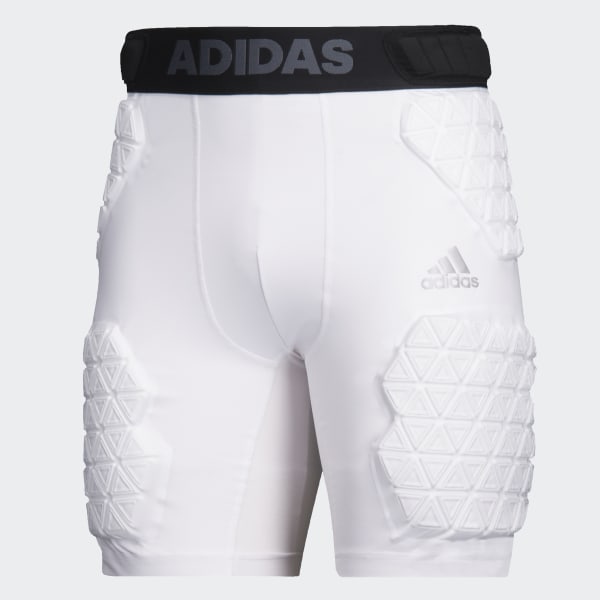 white adidas compression shorts