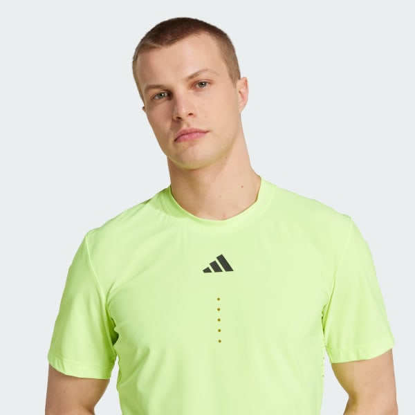 adidas Tennis Pro FreeLift Tee - Green | Free Shipping with