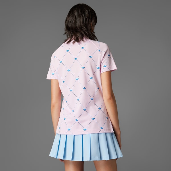 Pink Originals Printed Trefoil Polo Shirt