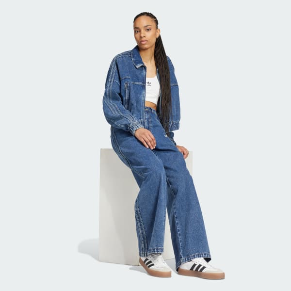 【ADIDAS】Premium Essential Denim Balloon Pants - Denim / Adidas Essentials Denim Balloon Jeans - Pants - Compare