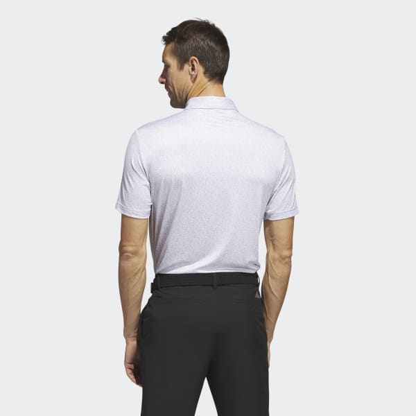 adidas Ultimate365 Allover Print Golf Polo Shirt - White | adidas Australia