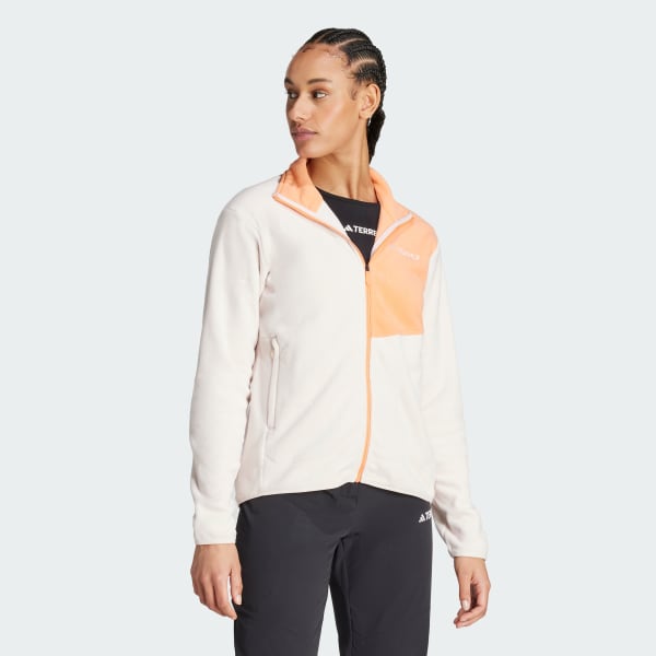 ruzová Bunda Terrex Multi Full-Zip Fleece