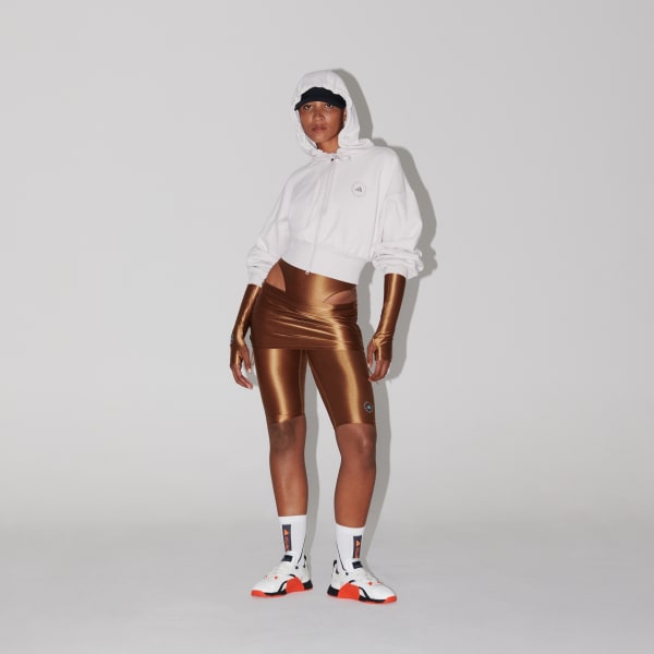 adidas by Stella McCartney Sportswear Cropped Hoodie Wit