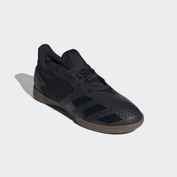 all black futsal shoes