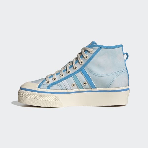 adidas Nizza Platform Mid Shoes - Blue | Women's Lifestyle | adidas US