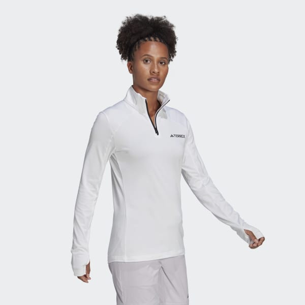 White Terrex Multi 1/2 Zip Fleece Sweatshirt