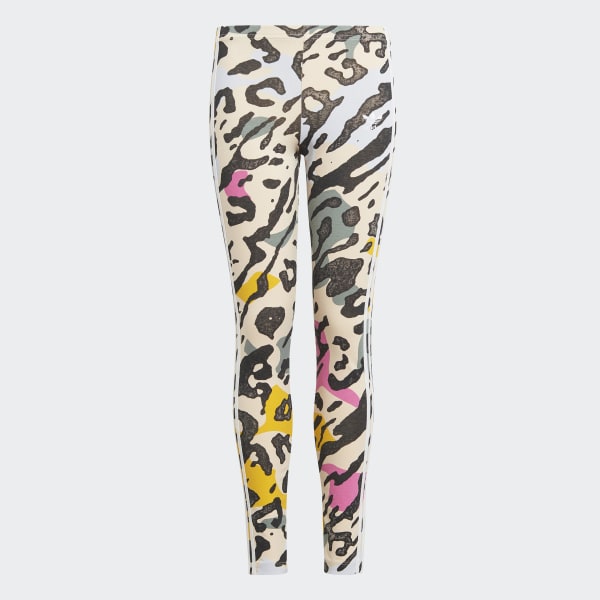 Beige Licras Animal Print