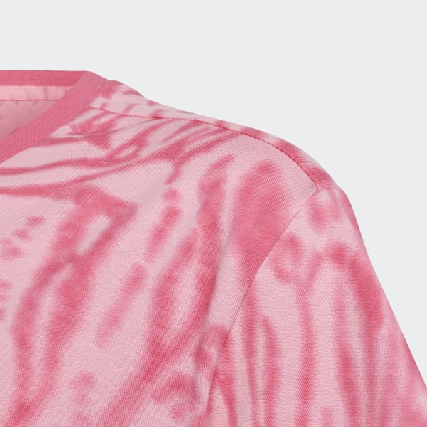 Pink Future Icons Hybrid Animal Print Cotton Regular Tee WM040