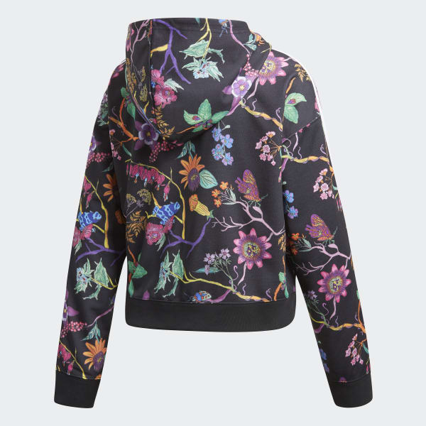 adidas originals trefoil flower hoodie