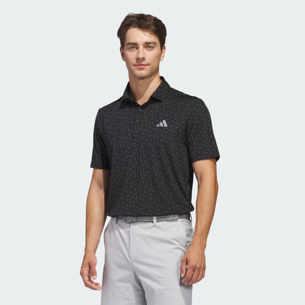 Negro PLAYERA POLO ULTIMATE365 CLIMACOOL PRINT DE MALLA