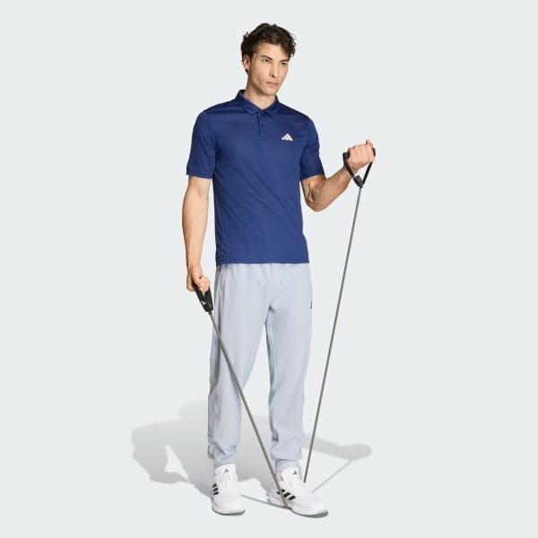 สีน้ำเงิน เสื้อโปโล WORKOUT ESSENTIALS BASE