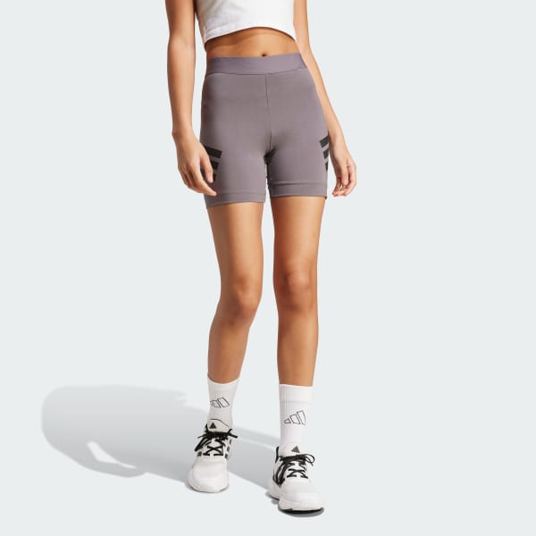 Grey Future Icons 3-Stripes Biker Shorts