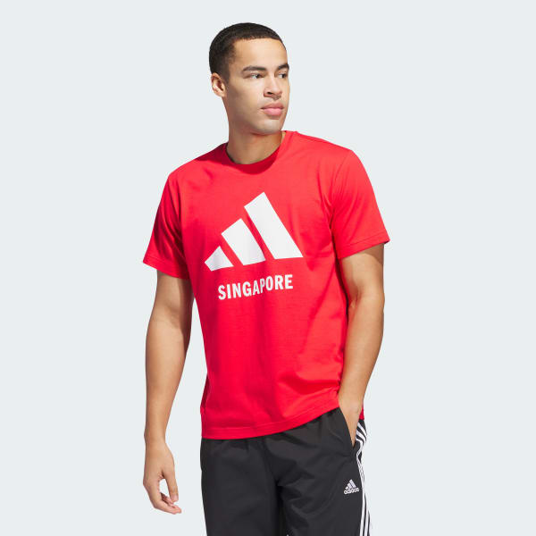 Red SINGAPORE TEE