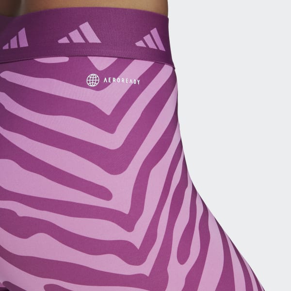 Flerfarget Hyperglam Techfit High-Waisted 7/8 Zebra Tights DKE69